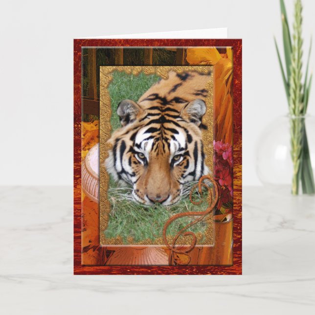 Cartão De Festividades amigos-tigre-16 (Frente)