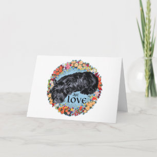 Cartão De Festividades Amo meu terrier escocês