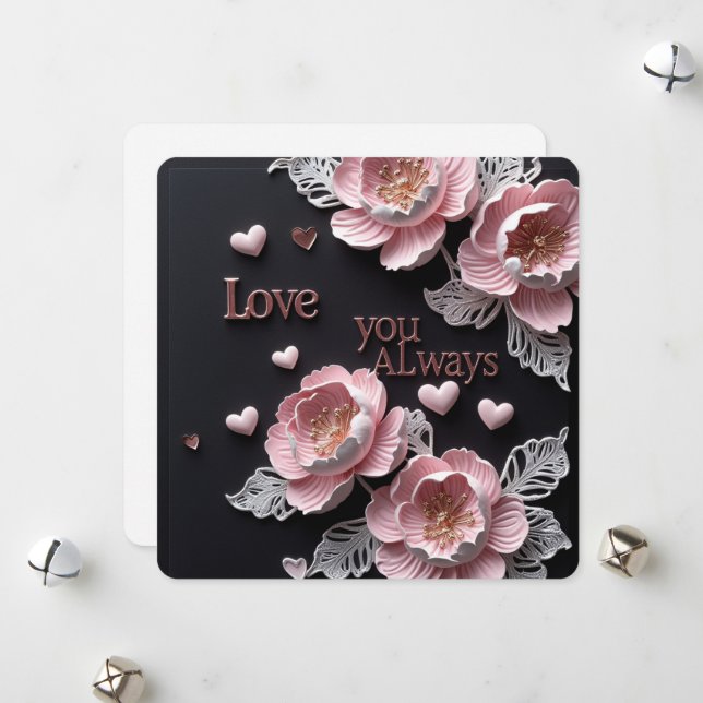 Cartão De Festividades Amo sempre as cartas (Frente/Verso In Situ)