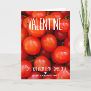 Cartão De Festividades Amo-te de Dia de os namorados de tomate