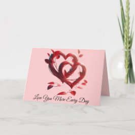 Cartão De Festividades Amo Você Mais Todos os Dias