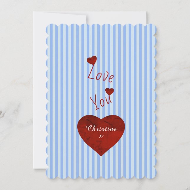 Cartão De Festividades Amor (Frente)