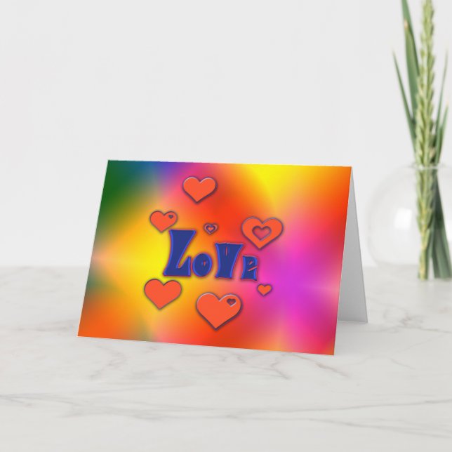 Cartão De Festividades Amor (Frente)