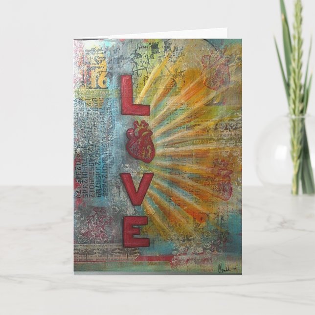 Cartão De Festividades Amor (Frente)