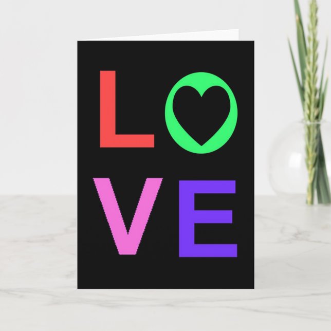 Cartão De Festividades Amor (Frente)