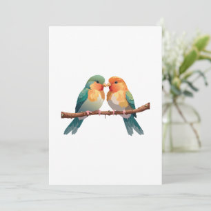Cartão De Festividades Amor Adorável: Designs animais no dia do Namorados