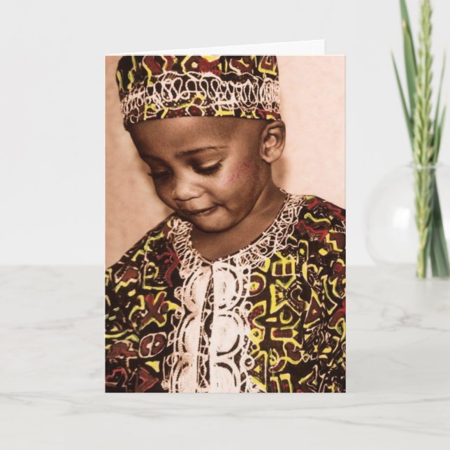 Cartão De Festividades Amor & benevolência de Kwanzaa (Frente)