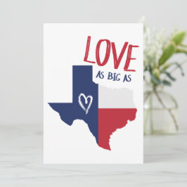 Cartão De Festividades Amor Como O Texas