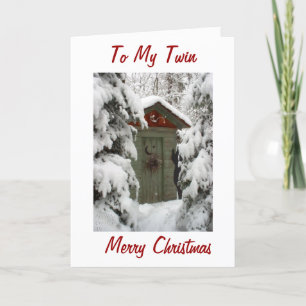 CARTÃO DE FESTIVIDADES AMOR COMPARTILHAR "NATAL" COM MEU ***TWIN***