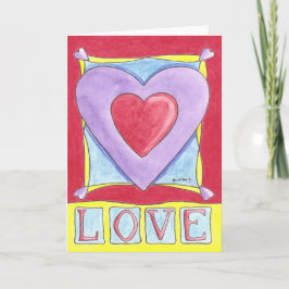 Cartão De Festividades Amor Coração