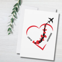 Amor de Aniversário Meu Avô Avião Coração Personal