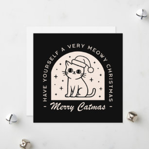 Cartão De Festividades Amor de gato humor engraçado troça nos desejos de 