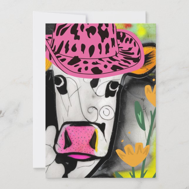 Cartão De Festividades Amor De Vaca (Frente)