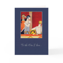 Amor. Dia de os namorados Art Deco