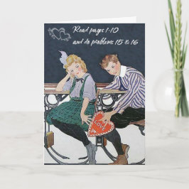 Cartão De Festividades Amor do Schoolroom
