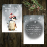 Cartão De Festividades Amor é frio fora do pinguim<br><div class="desc">Apresentando este maravilhoso cartão de Natal personalizado com um pinguim adorável em uma paisagem de neve! Este cartão capta a essência da época de férias com sua imagem animadora. Com a encantadora mensagem "Bebê, está frio lá fora", ela adiciona um toque de brincadeira aos seus Cartões de natal. Quer você...</div>