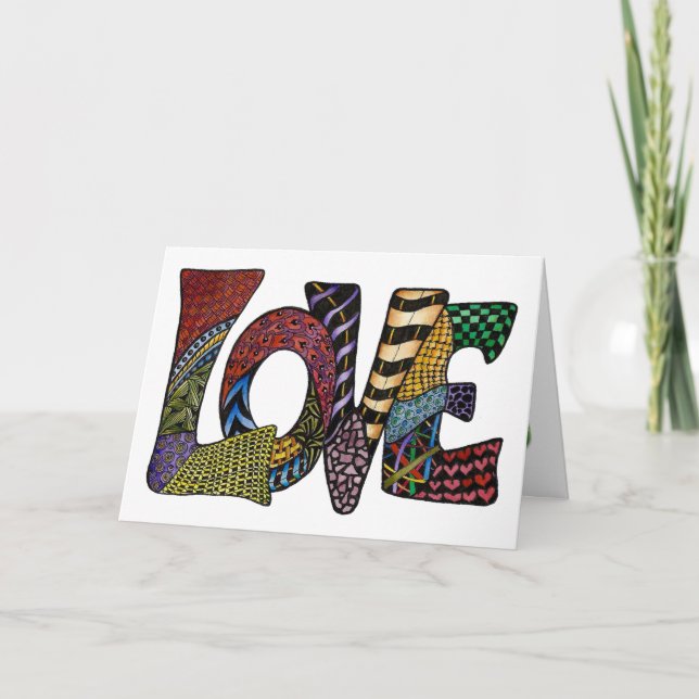 Cartão De Festividades Amor, Esperança e Paz desejam o Ano Novo (Frente)