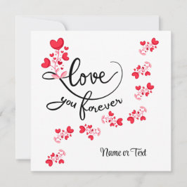 Cartão De Festividades Amor Fofo Você Para Sempre Personalizado