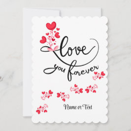 Cartão De Festividades Amor Fofo Você Para Sempre Personalizado