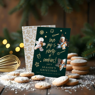 Cartão De Festividades Amor Joy Natal Cookies Família Baking Fotos