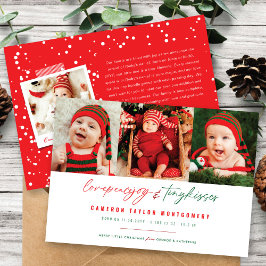 Cartão De Festividades Amor Joy Tiny Kisses Bebê 1rua Natal