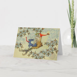 Cartão De Festividades AMOR NO ABYSS Sereia e Triton Valentine Day