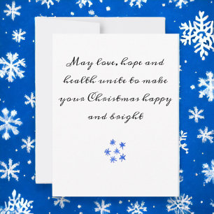 Cartão De Festividades Amor Saúde Esperança Desejo Feliz Natal