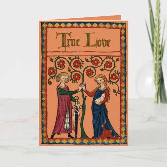 Cartão De Festividades Amor verdadeiro (Frente)