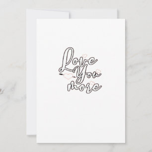 Cartão De Festividades Amor Você Mais Design Estético Moderno