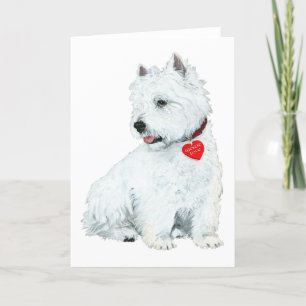 Cartão De Festividades Amor Westie
