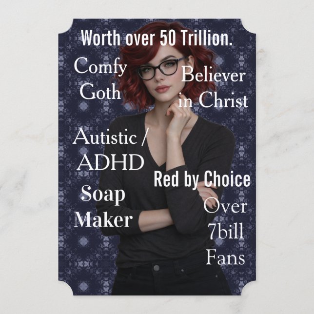 Cartão De Festividades Amy Rosen Blue (Frente)