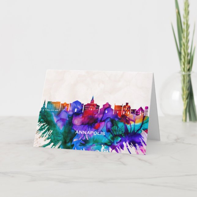 Cartão De Festividades Anapolis Skyline (Frente)