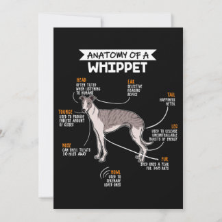 Cartão De Festividades anatomia de um presente engraçado de cachorro bran