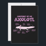 Cartão De Festividades anatomia de uma ciência da biologia axolotl.<br><div class="desc">anatomia de uma ciência da biologia axolotl.</div>