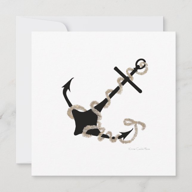 Cartão De Festividades Âncora (Frente)