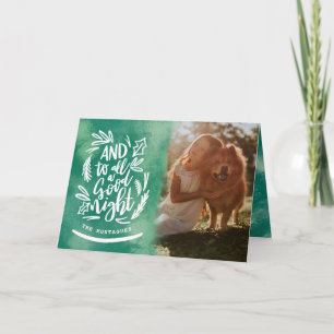 CARTÃO DE FESTIVIDADES AND TO ALL A GOOD NIGHT