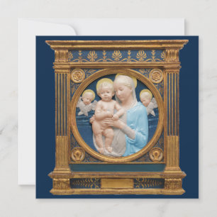 Cartão De Festividades Andrea Della Robbia c1485 Madonna e Child