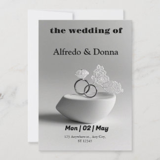 Cartão De Festividades Anéis de Casamento