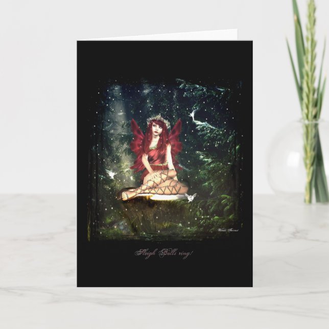 Cartão De Festividades anel dos sinos do trenó (Frente)