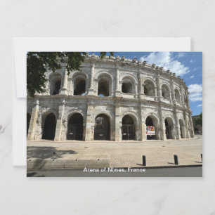 Cartão De Festividades Anfiteatro Romano, Nimes, França em um