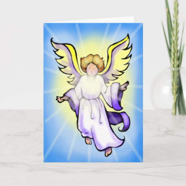 Cartão De Festividades Angel (Frente)