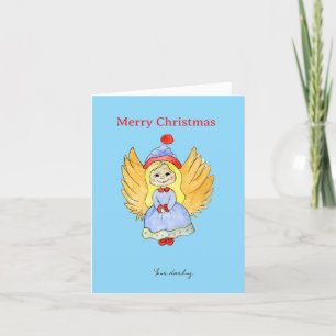 Cartão De Festividades Angel Christmas