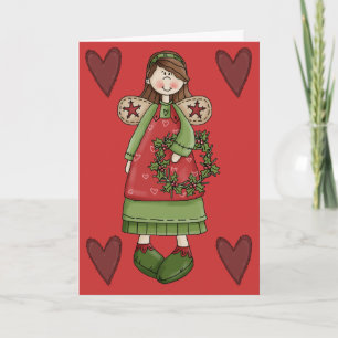 Cartão De Festividades Angel Christmas Card by SRF