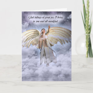 Cartão De Festividades Angel Christmas Card Religião