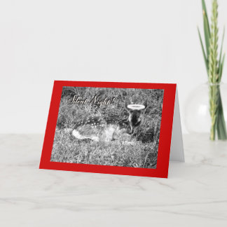 Cartão De Festividades Angel Fawn - Noite Silenciosa