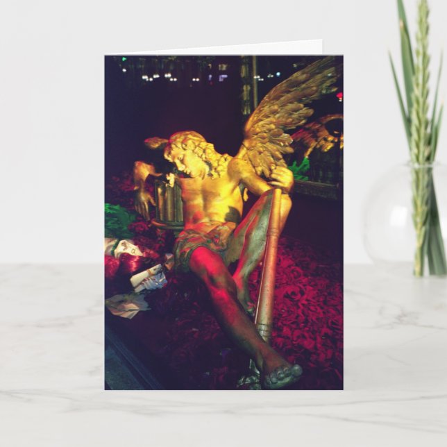 Cartão De Festividades Angel Natal (Frente)