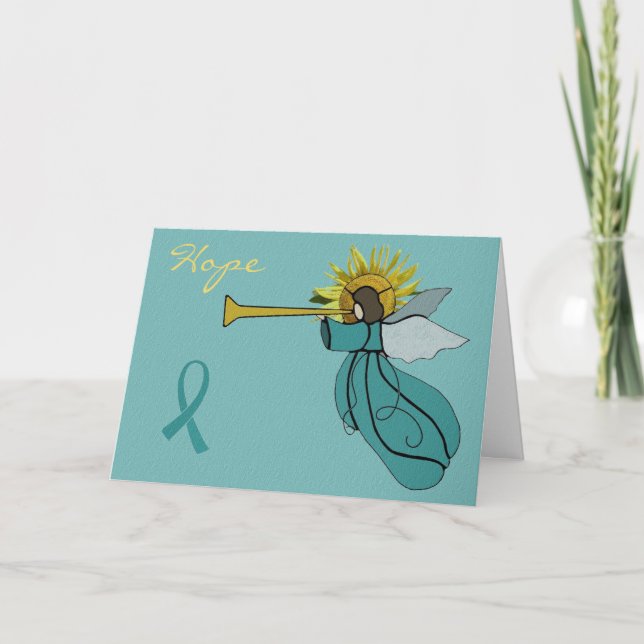 Cartão De Festividades Angel of Hope Christmas Card (Frente)