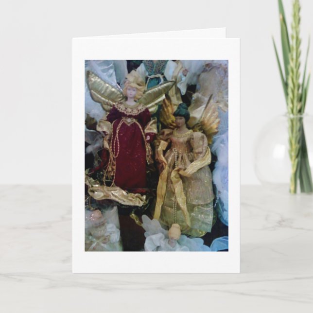 CARTÃO DE FESTIVIDADES ANGEL PARA O SEU **ANIVERSÁRIO DE NATAL** (Frente)