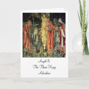 Cartão De Festividades Angel & The Three Kings Card