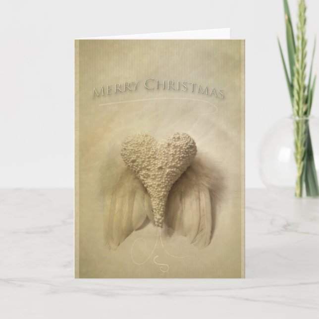 Cartão De Festividades Angel Winged (Frente)